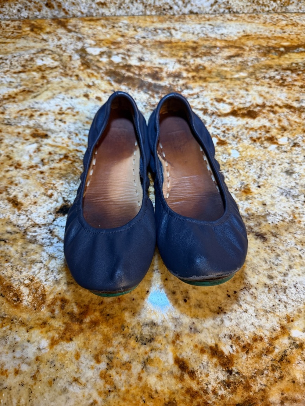 Tieks Navy Leather Ballet Flats